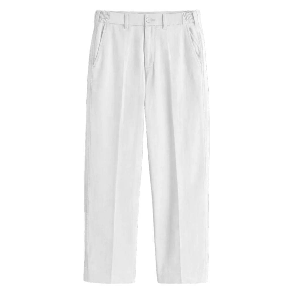MR BISOUS LINEN PANT WHITE