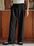 TAILORED BLACK STRIPED PANT MR BISOUS
