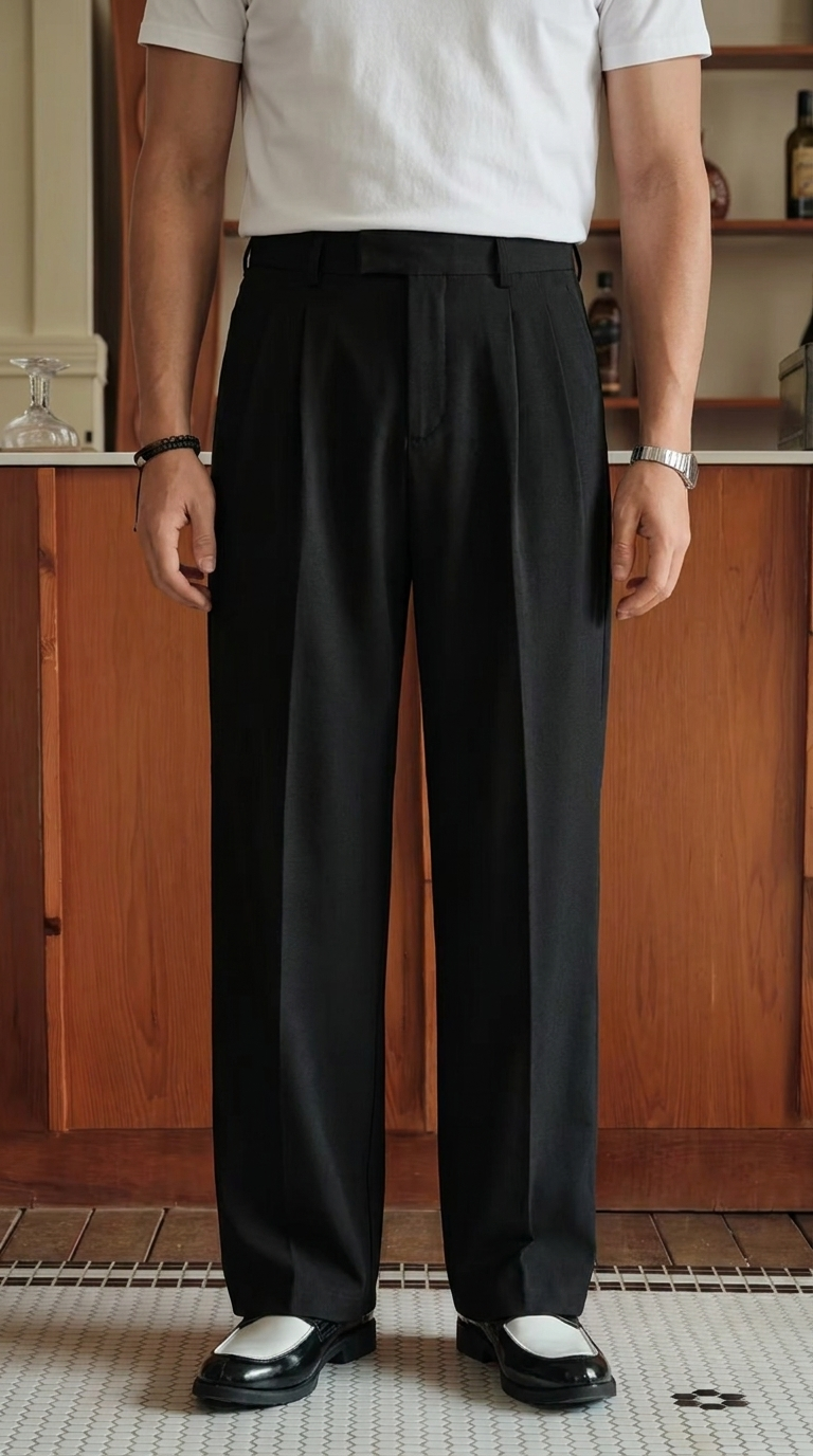 TAILORED BLACK PANT MR BISOUS